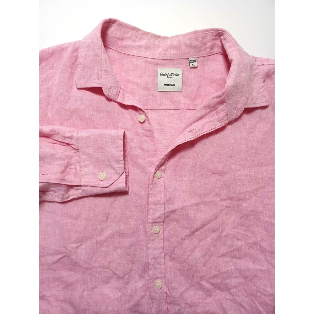 Baird McNutt Murano Linen Shirt Mens XL Button‎ Up Work Preppy Classic Resort